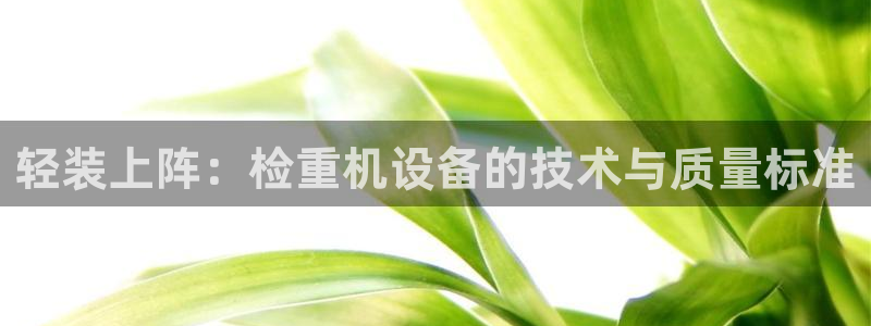 顺盈娱乐在线开户官网：轻装上阵：检重机设备的技术与质量标准