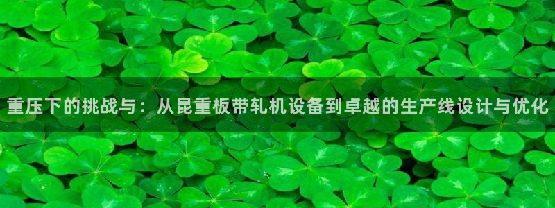 顺盈娱乐主管面试：重压下的挑战与：从昆重板带轧机设备到卓越的