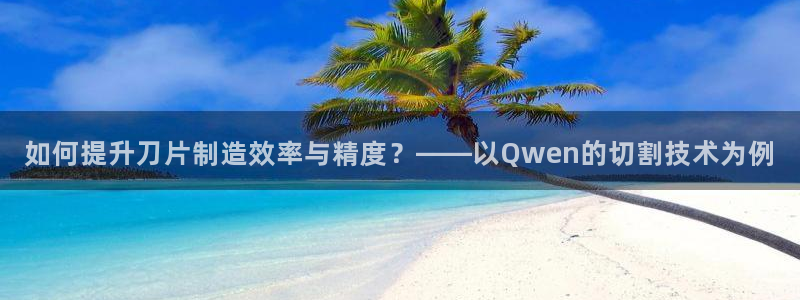顺盈娱乐场究7276O：如何提升刀片制造效率与精度？——以Q