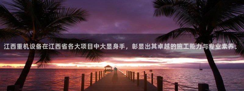 顺盈娱乐平台登录不了：江西重机设备在江西省各大项目中大显身手
