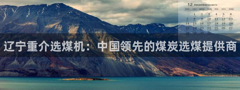 顺盈娱乐下载安装手机版：辽宁重介选煤机：中国领先的煤炭选煤提