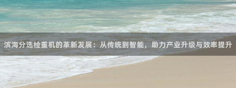 顺盈娱乐平台：滨海分选检重机的革新发展：从传统到智能，助力产