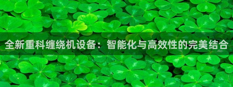 清远顺盈娱乐公司地址：全新重科缠绕机设备：智能化与高效性的完